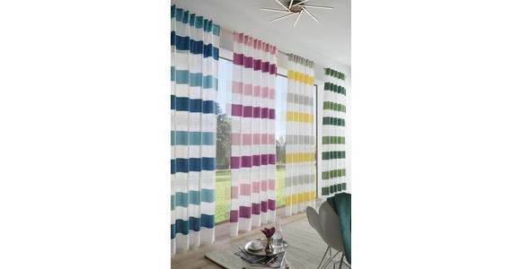 FERTIGVORHANG halbtransparent - Lila, KONVENTIONELL, Textil (140/245cm) - Esposa