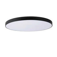 LED-DECKENLEUCHTE UNAR 80/80/5 cm   - Schwarz, KONVENTIONELL, Kunststoff/Metall (80/80/5cm) - Lucide