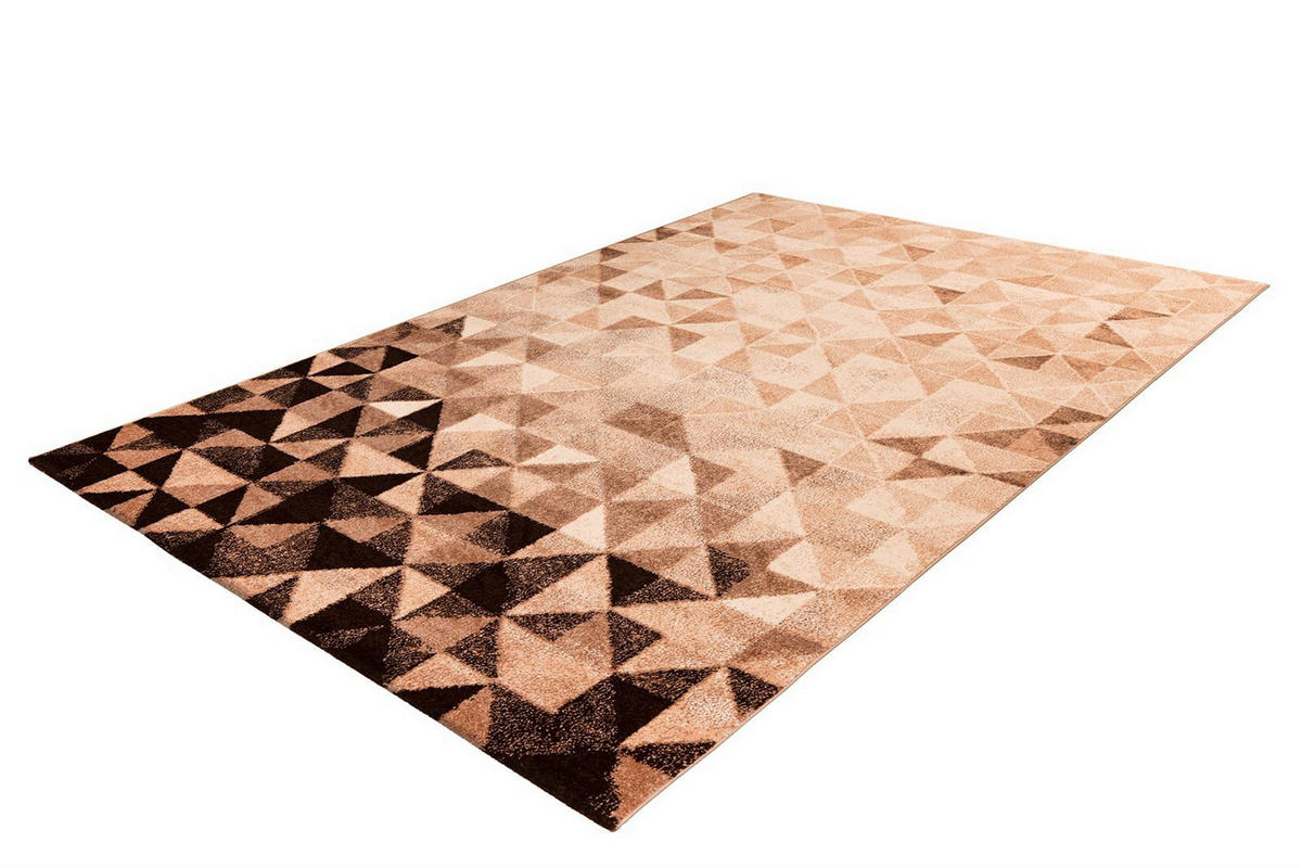 TEPPICH 160/230 cm Naila 200 Creme / Braun Braun, Creme  - Creme/Braun, KONVENTIONELL, Textil (160/230cm)