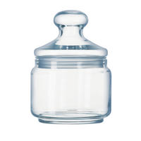 ÜVEG ÉTELTÁROLÓ   - áttetsző, Basics, üveg (0,5l)