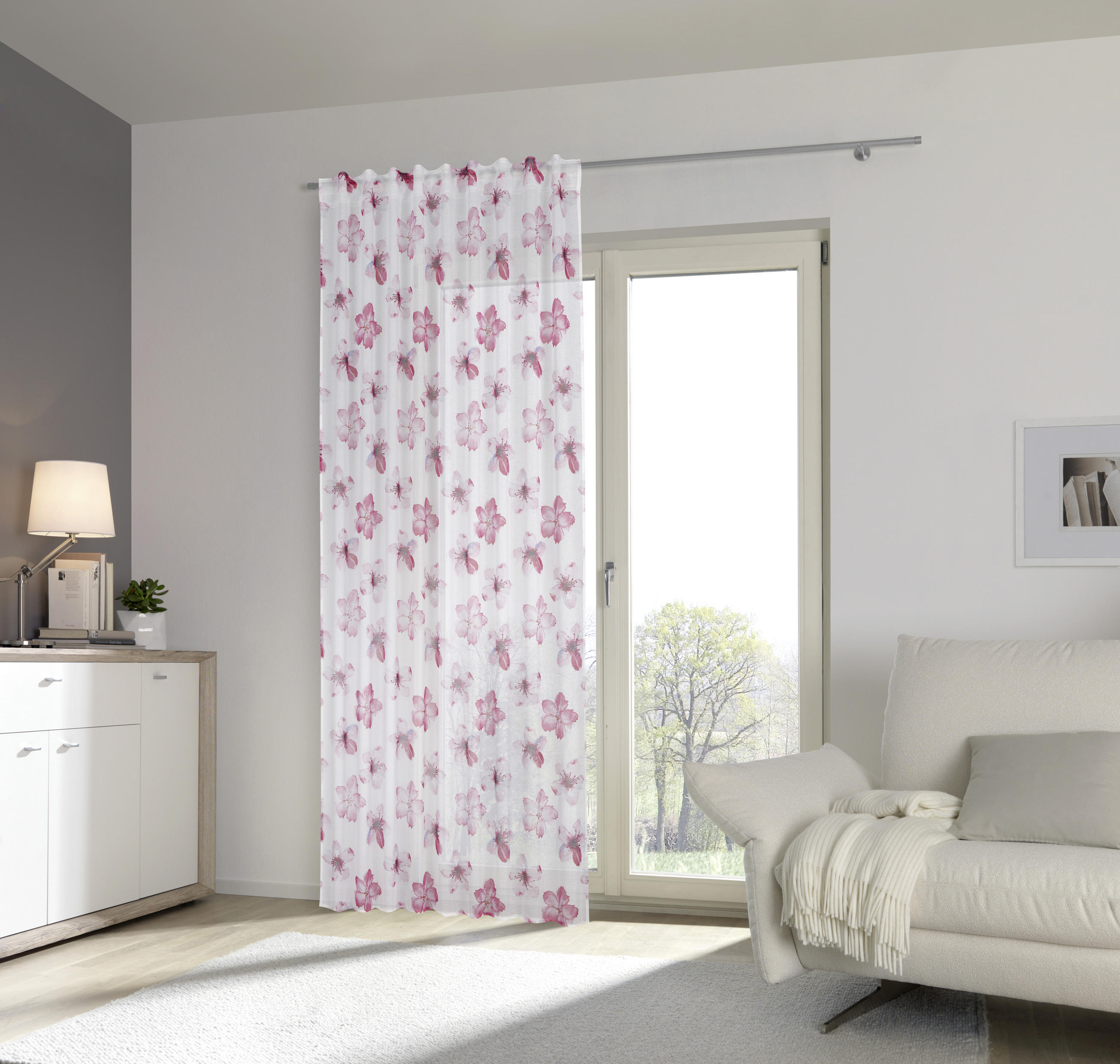 KONČANA ZAVESA  pol prosojno  135/245 cm   - večbarvno, Design, tekstil (135/245cm) - Esposa