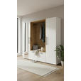 GARDEROBE  in 216/200/47 cm  - Weiß/Eiche Artisan, MODERN, Glas/Holzwerkstoff (216/200/47cm) - Voleo
