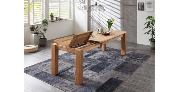 AUSZIEHTISCH in Holz 160-230/90/76 cm  - Eichefarben, Basics, Holz (160-230/90/76cm) - Linea Natura