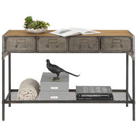 KONZOLA, večbarvno  - večbarvno, Trend, kovina/les (120/41/78,5cm) - Landscape