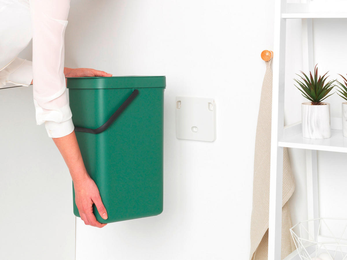 Avfallshink - grön, Basics, plast (22/40.1/27.9cm) - Brabantia