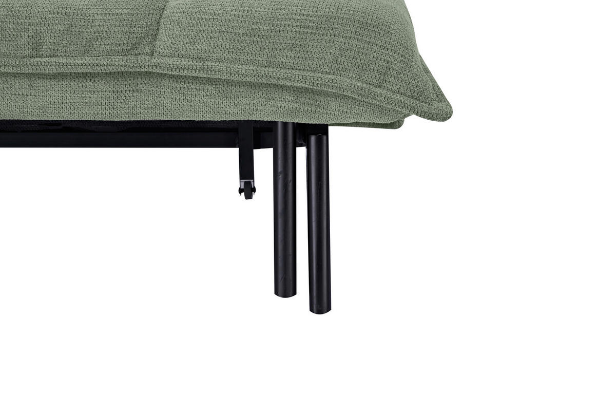 SCHLAFSOFA  in Webstoff Grün  - Schwarz/Grün, Basics, Holz/Textil (148/82/102cm) - Stylife