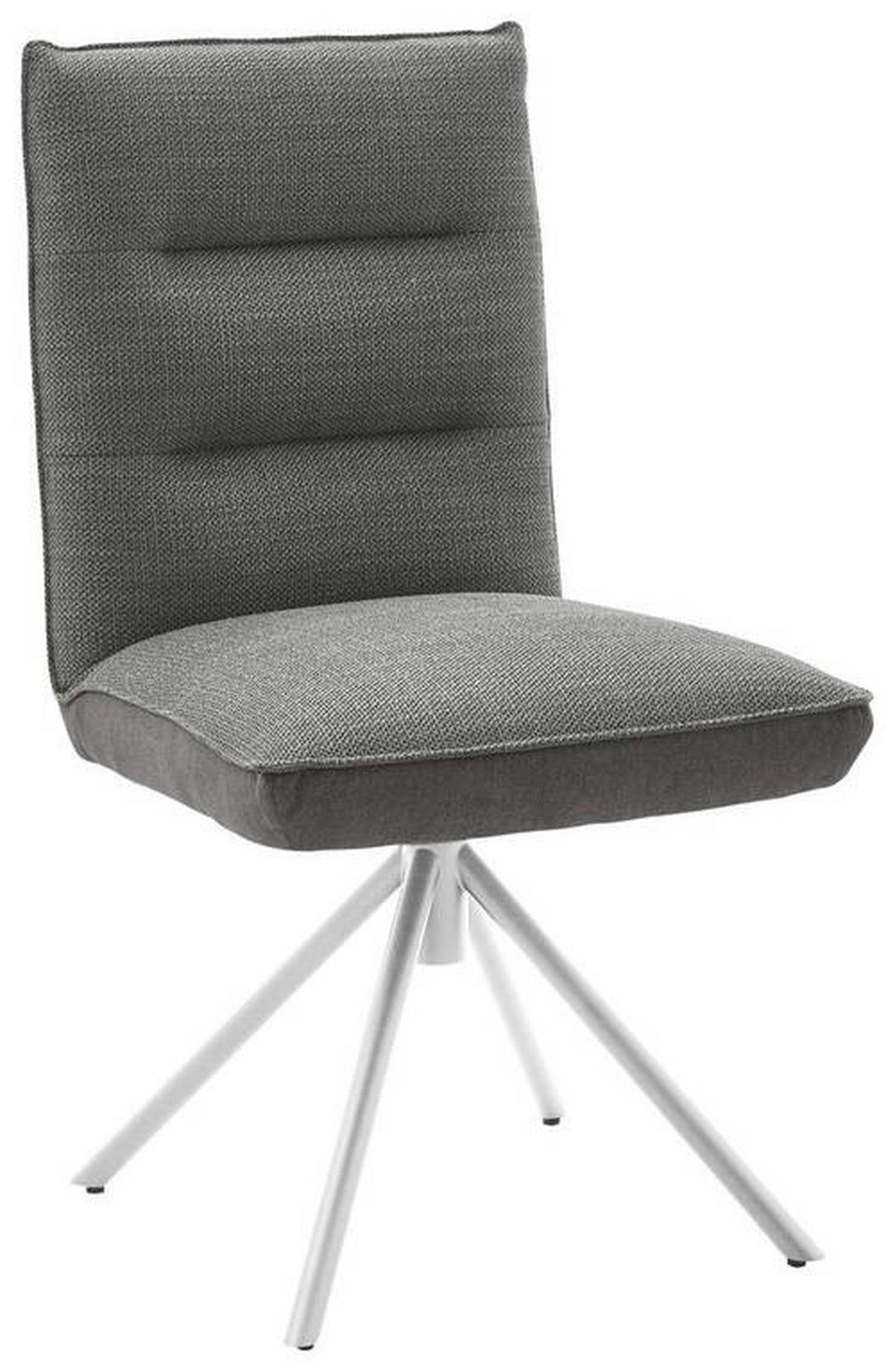 STUHL  in Flachgewebe  - Edelstahlfarben/Grau, Design, Textil/Metall (49/93/59cm) - Dieter Knoll