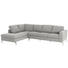 WOHNLANDSCHAFT in Textil Hellgrau - Edelstahlfarben/Hellgrau, Design, Textil/Metall (208/292cm) - Natuzzi Editions WOHNLANDSCHAFT in Textil Hellgrau - Edelstahlfarben/Hellgrau, Design, Textil/Metall (208/292cm) - Natuzzi Editions