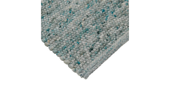 HANDWEBTEPPICH 130/190 cm Türkis  - Türkis, Natur, Textil (130/190cm) - Linea Natura