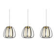LED-HÄNGELEUCHTE 95/23/150 cm  - Goldfarben/Schwarz, Design, Kunststoff/Metall (95/23/150cm) - Novel