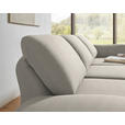 ECKSOFA  in Flachgewebe Naturfarben  255-365/175-224 cm  - Schwarz/Naturfarben, Design, Textil/Metall (255-365/175-224cm) - Dieter Knoll