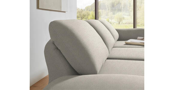 ECKSOFA  in Flachgewebe Naturfarben  255-365/175-224 cm  - Schwarz/Naturfarben, Design, Textil/Metall (255-365/175-224cm) - Dieter Knoll