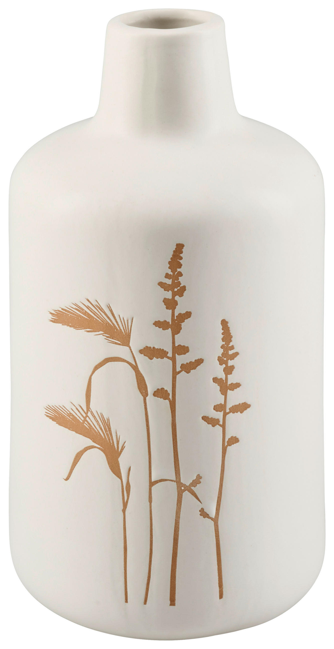 Vază 23 cm  - alb/nisipiu, Natur, ceramică (11,7/23cm) - Ambia Home