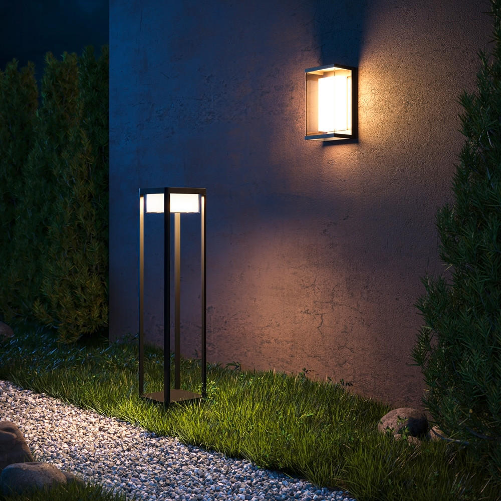 AUßENWANDLEUCHTE 15,2/11,5/26,5 cm   - Schwarz, MODERN, Metall (15,2/11,5/26,5cm) - MAYTONI