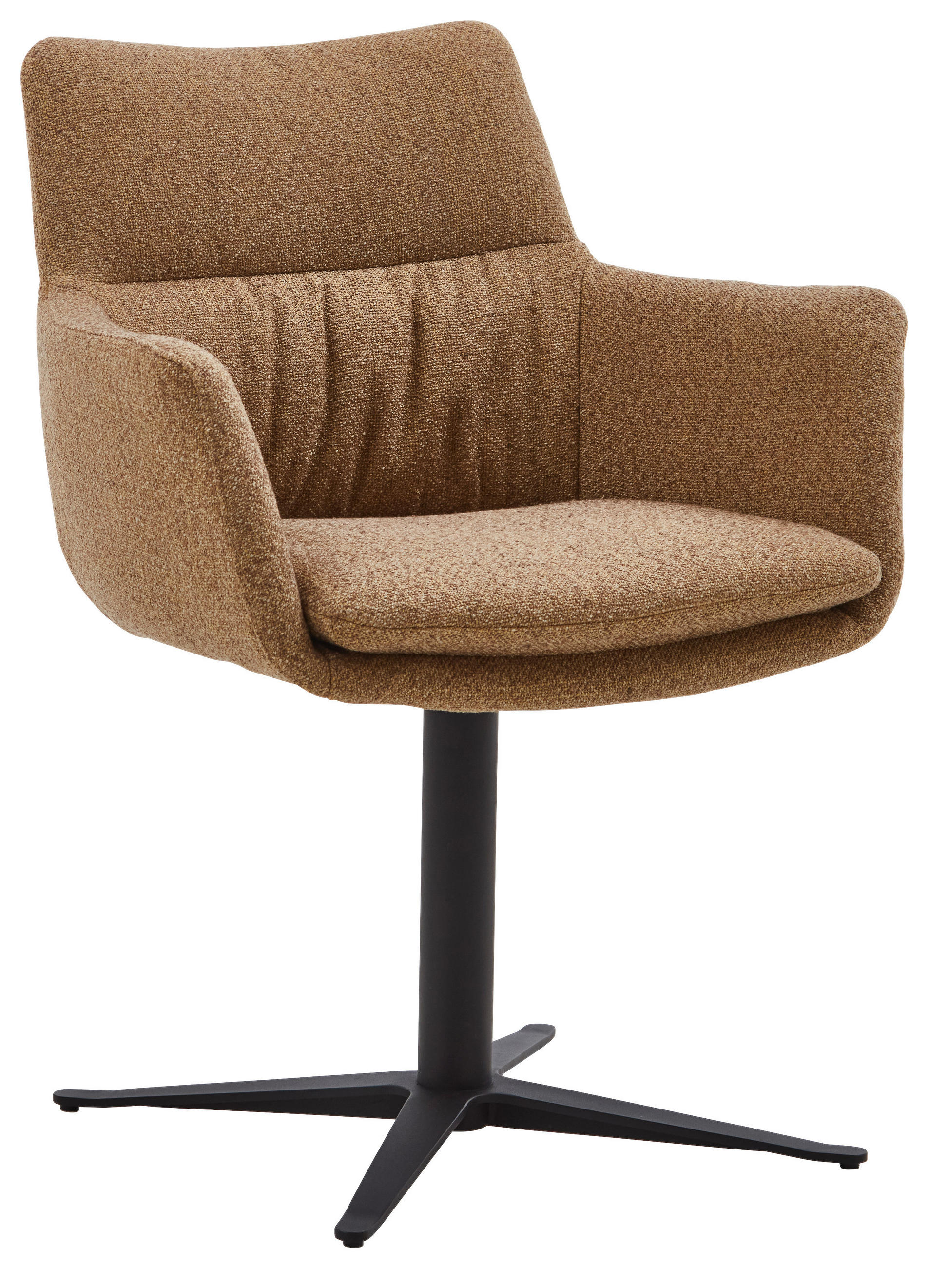 ARMLEHNSTUHL  in Eisen Webstoff  - Gelb/Schwarz, Design, Textil/Metall (64/84/66cm) - Valdera