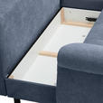ECKSOFA Anthrazit Flachgewebe  - Anthrazit/Schwarz, Design, Kunststoff/Textil (278/175cm) - Xora