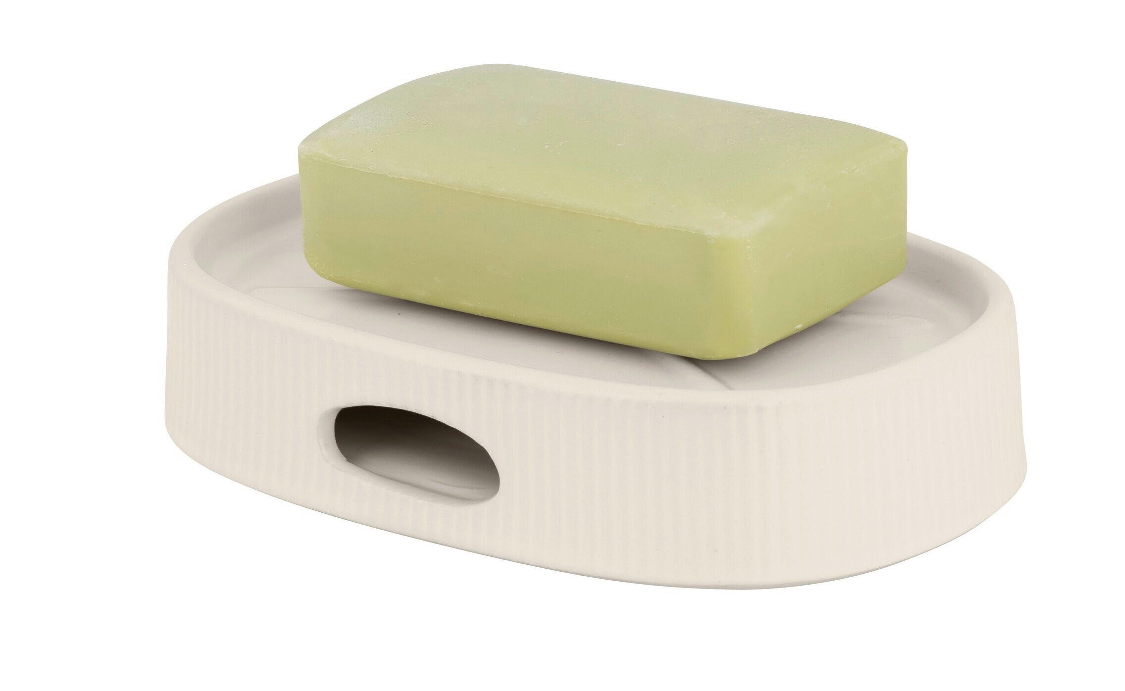 SEIFENSCHALE - Creme, Basics, Keramik (13,5/2,5/10cm) - Wenko
