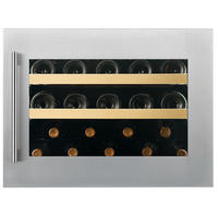 WEINKÜHLSCHRANK DVS-19.50SS  - Edelstahlfarben, Basics, Glas/Holz (59/45,5/56,9cm)