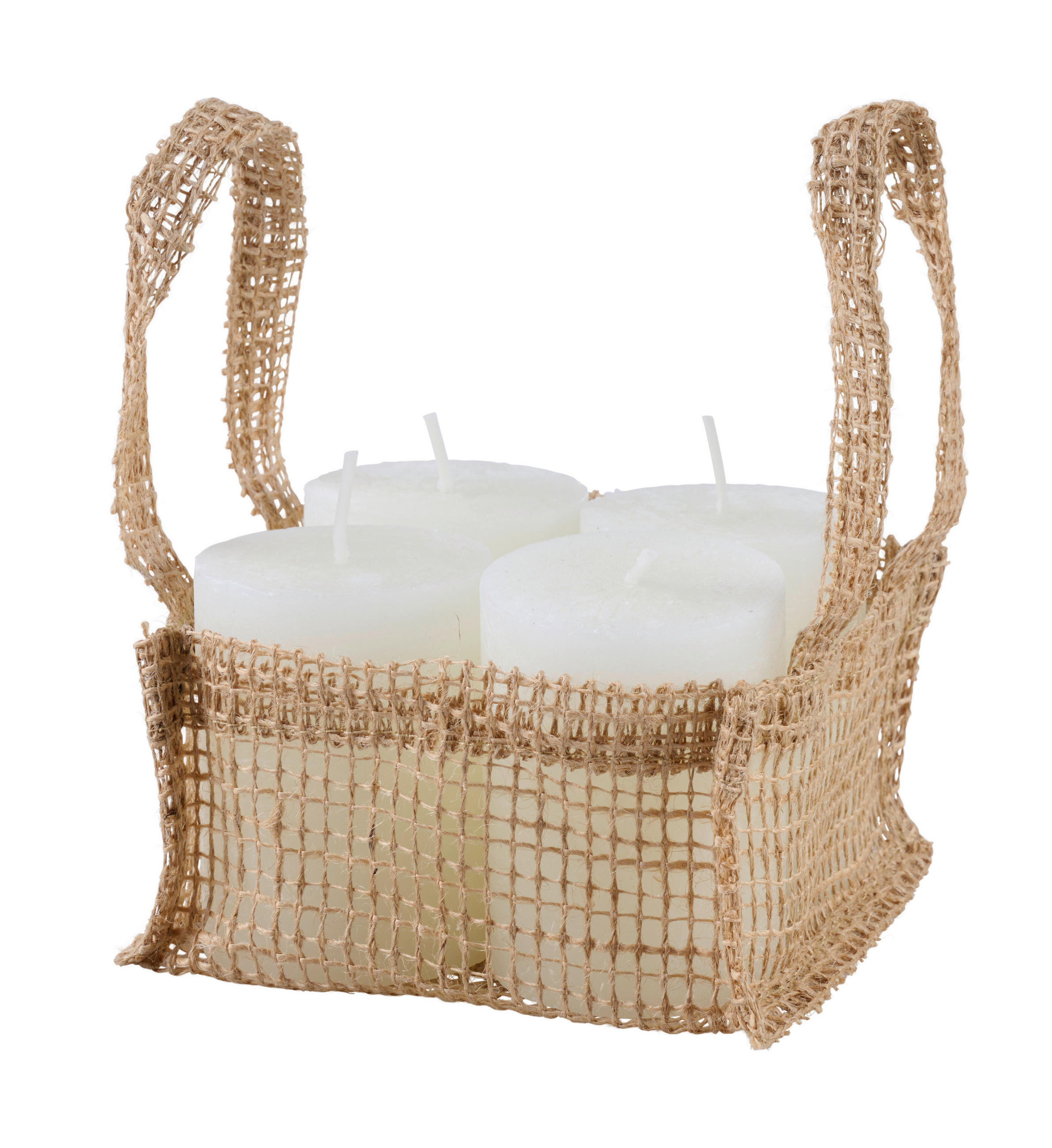 STUMPENKERZE 6,8/9 cm  - Champagner, Trend, Naturmaterialien (6,8/9cm) - Ambia Home