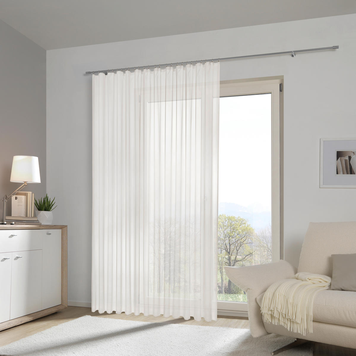 FERTIGSTORE  transparent  300/245 cm   - Naturfarben, Basics, Textil (300/245cm) - Esposa