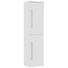 HOCHSCHRANK 40/163/33 cm - Chromfarben/Weiß, Design, Glas/Holzwerkstoff (40/163/33cm) - Novel HOCHSCHRANK 40/163/33 cm - Chromfarben/Weiß, Design, Glas/Holzwerkstoff (40/163/33cm) - Novel