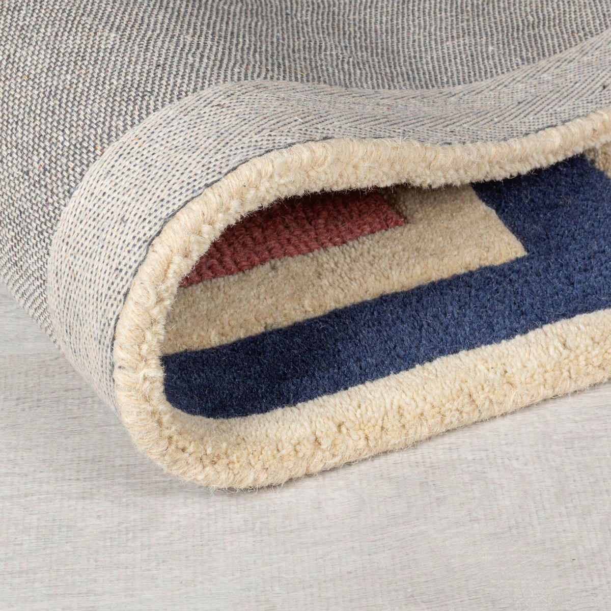 WOLLTEPPICH 60/230 cm RETRO BLOCKS Multicolor  - Multicolor, KONVENTIONELL, Textil (60/230cm)