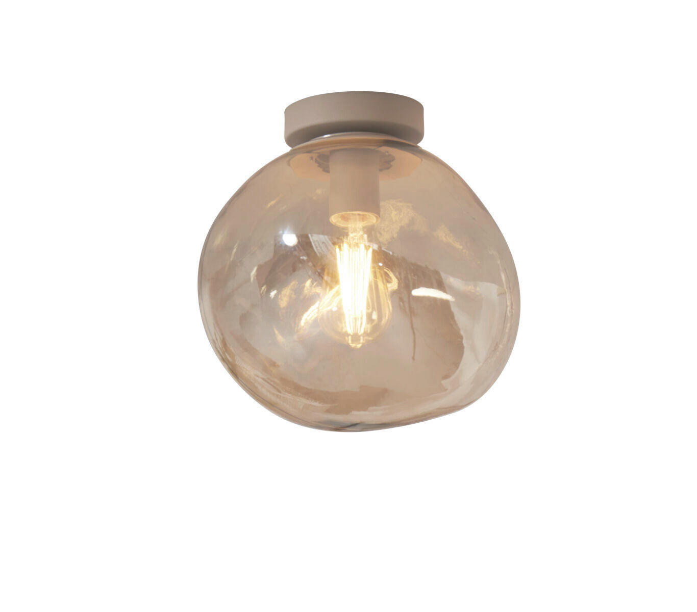 DECKENLEUCHTE it's about RoMi  Smart 26/28 cm   - Bernsteinfarben, Trend, Glas (26/28cm) - It's about Romi