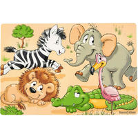 TISCHSET Happy Zoo Kunststoff Gelb, Grün, Rosa, Schwarz  - Gelb/Schwarz, KONVENTIONELL, Kunststoff (45/30/0,1cm) - Ritzenhoff Breker