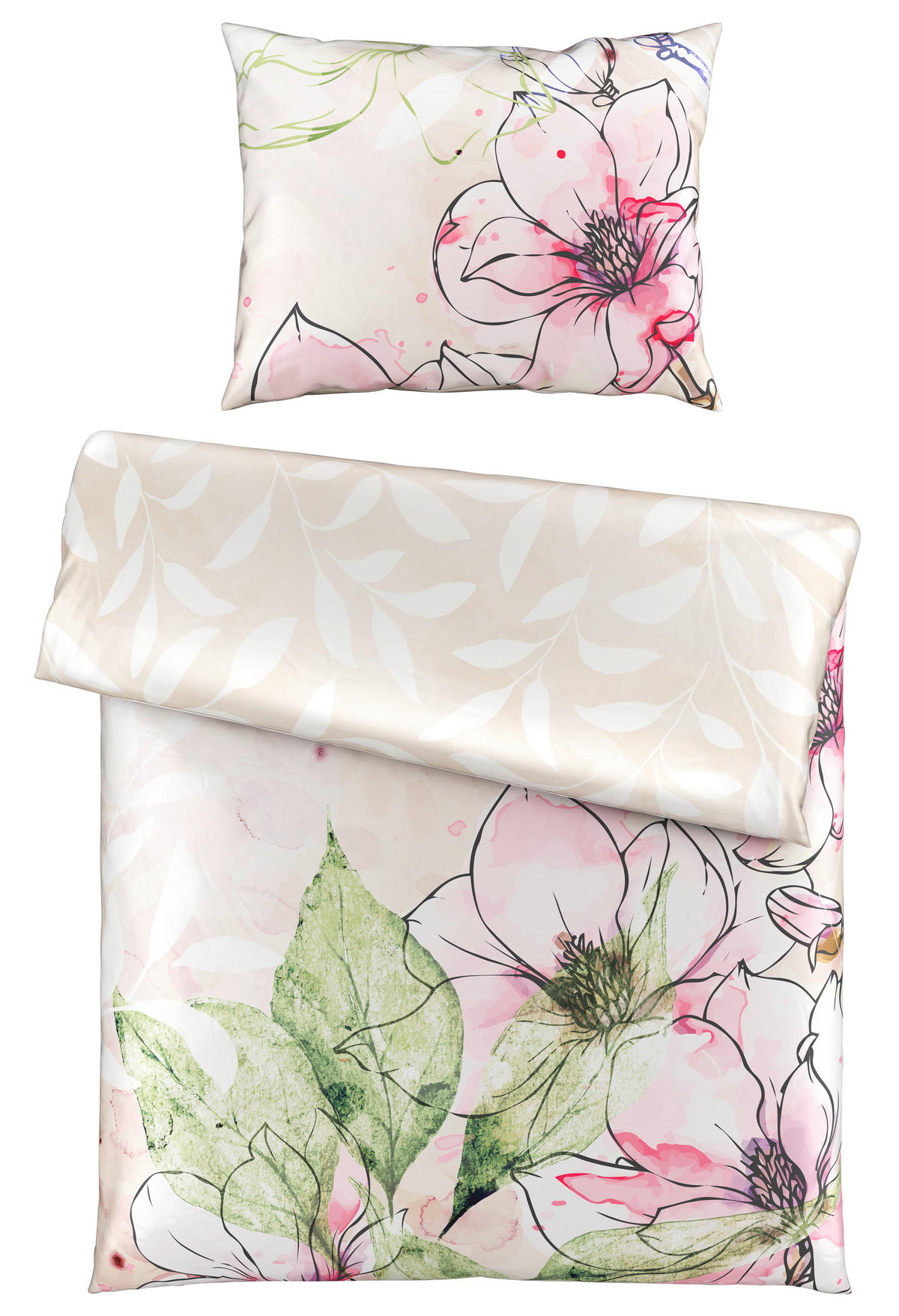 POSTELJINA 140/200 cm saten višebojna  - višebojna, Konvencionalno, tekstil (140/200cm) - Esposa