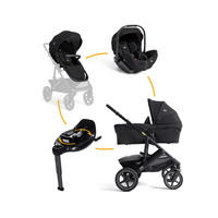 KINDERWAGENSET Vinca 4in1  - Schwarz, Basics, Textil/Metall (65/109/97cm) - JOIE SIGNATURE