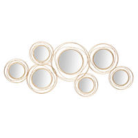 WANDDEKO Metall, Glas  - Goldfarben, Basics, Glas/Metall (124/53/4cm)
