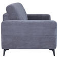 SCHLAFSOFA Cord Dunkelgrau  - Dunkelgrau/Schwarz, Design, Textil/Metall (204/89/98cm) - Carryhome