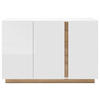 SIDEBOARD - Eichefarben/Weiß, Design, Holzwerkstoff (138/91/40cm) - MID.YOU