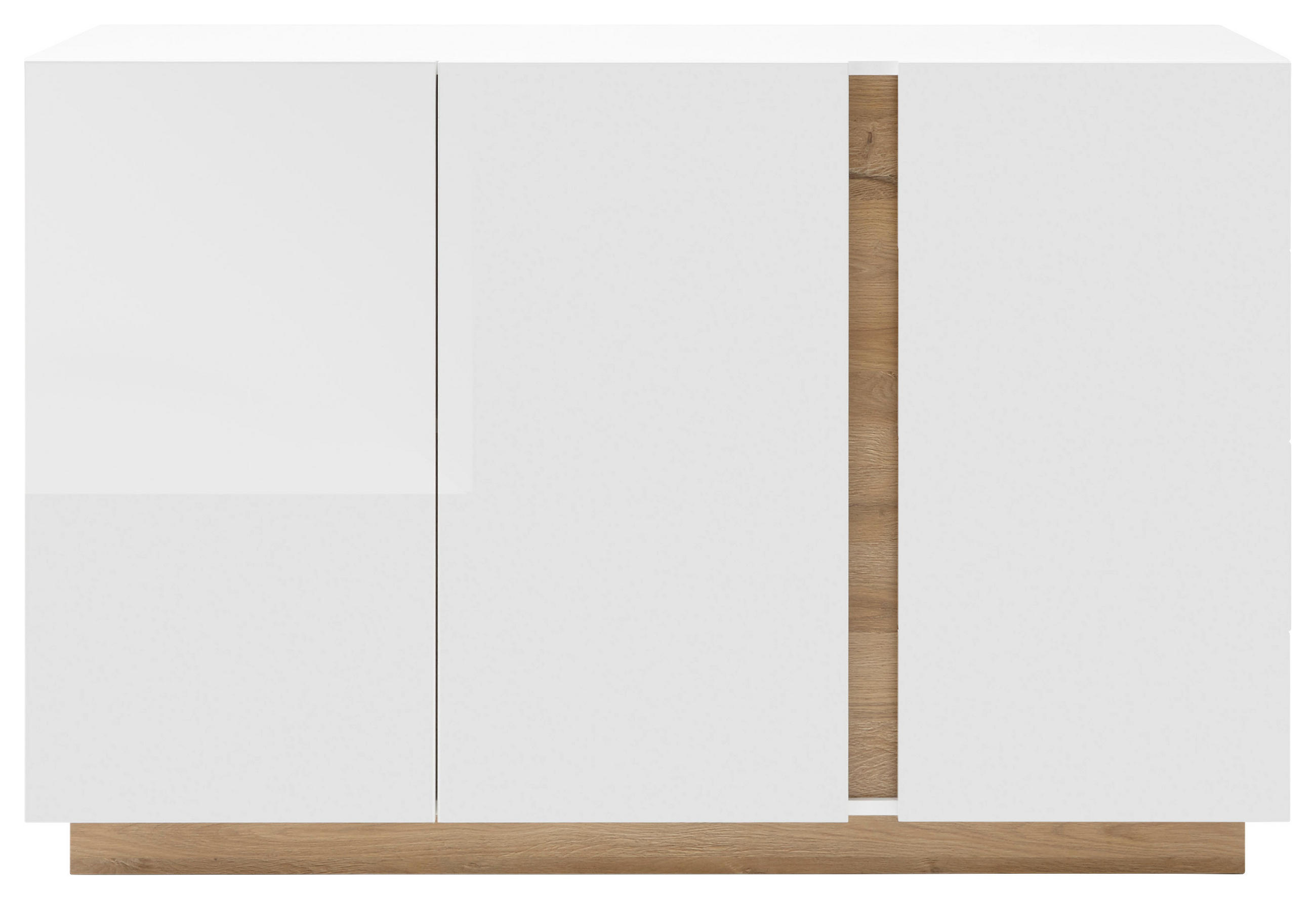 Mid.you Sideboard Weiß, Eiche 138x91x40 cm