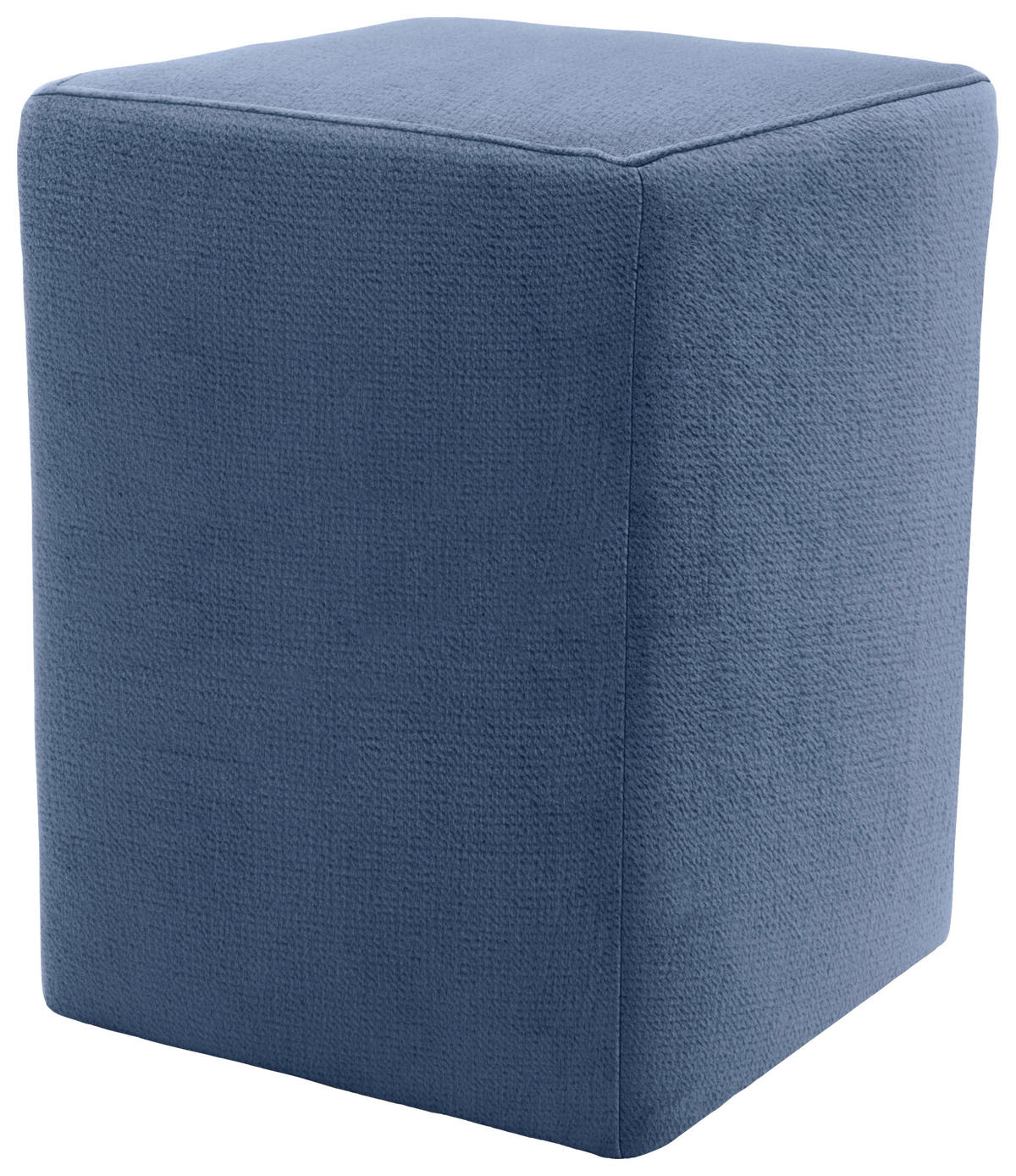 HOCKER Webstoff Blau  - Blau/Silberfarben, Design, Kunststoff/Textil (38/47/38cm) - LOOKS by W.Joop