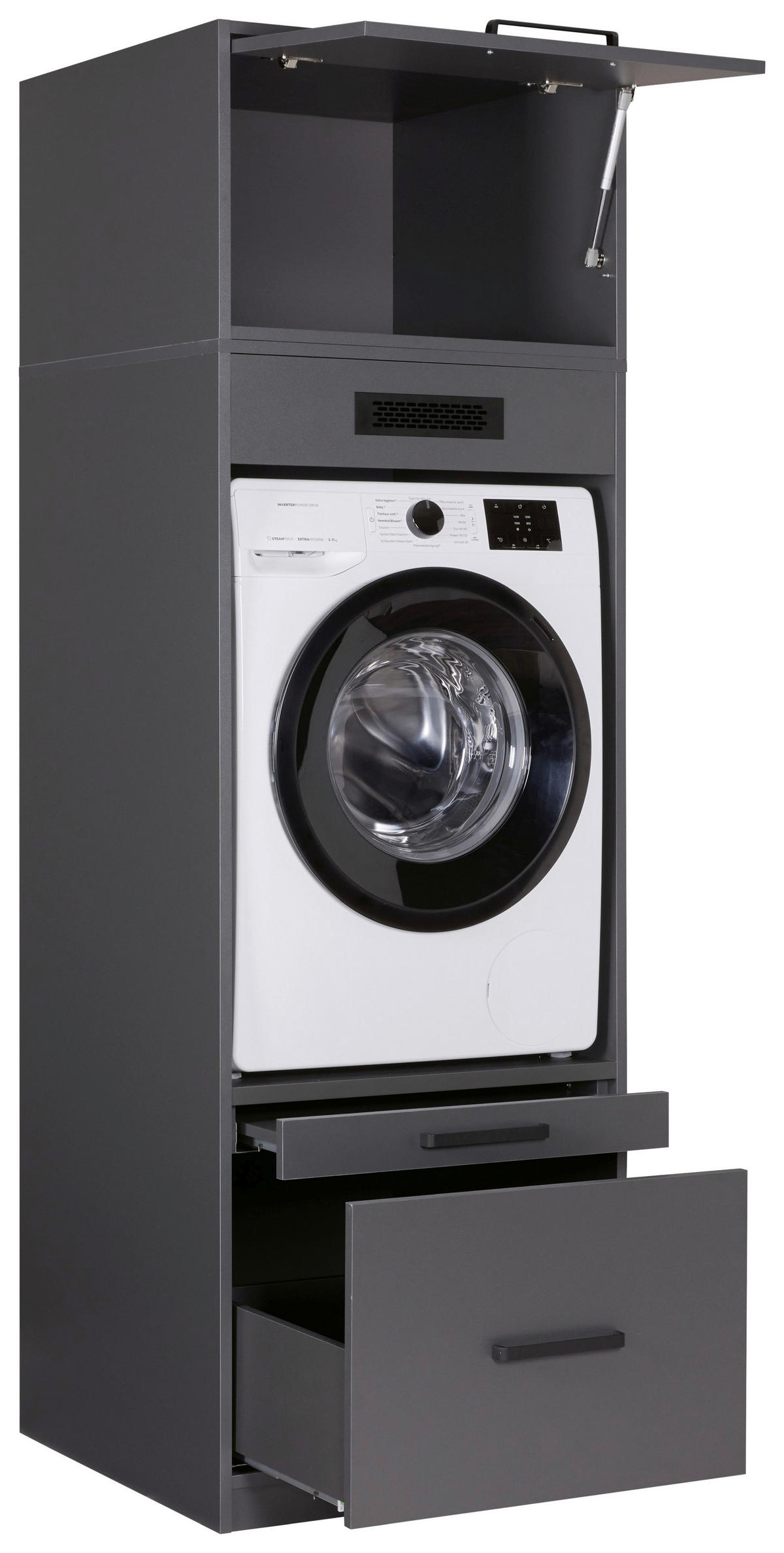 HAUSWIRTSCHAFTSRAUM 335/208/68 cm  in Anthrazit  - Anthrazit, MODERN, Holzwerkstoff (335/208/68cm) - home24