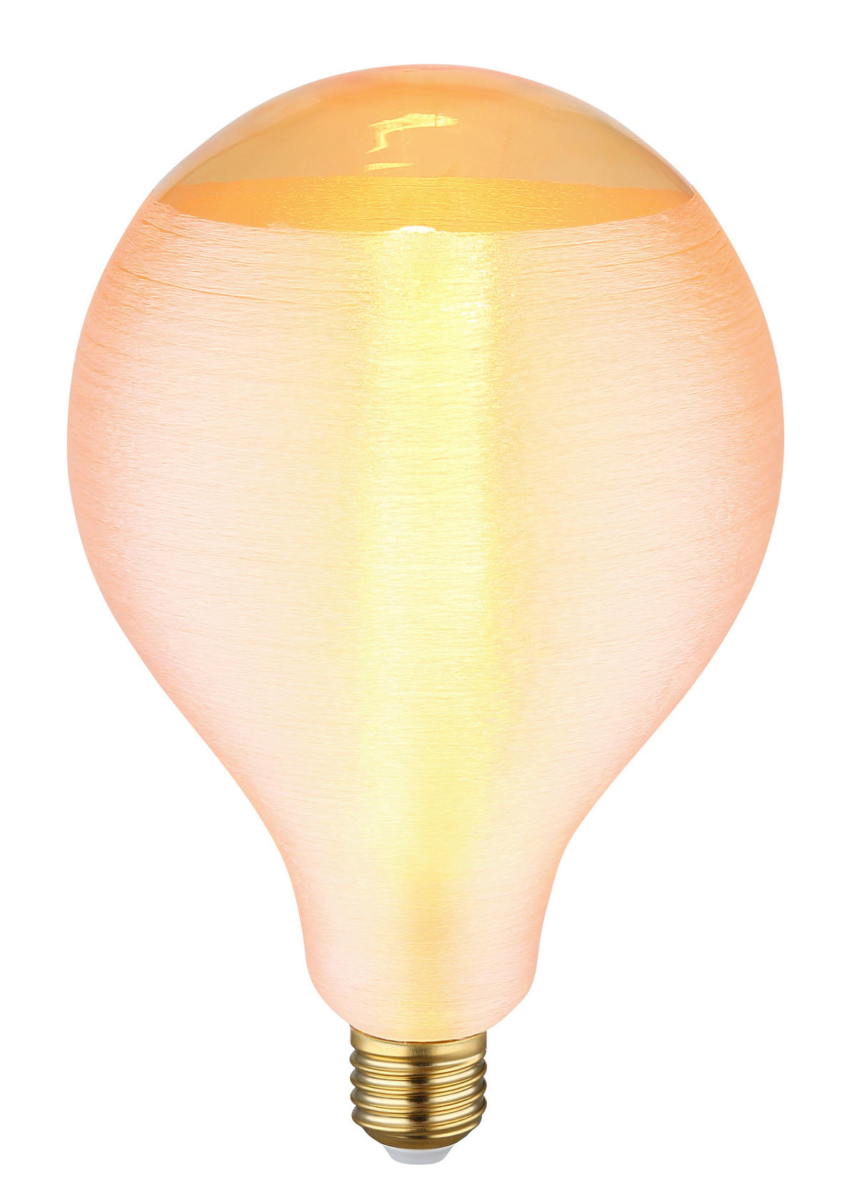 LED-SIJALKA   //// - oranžna/barve medenine, Basics, kovina/steklo (13/21cm) - Globo