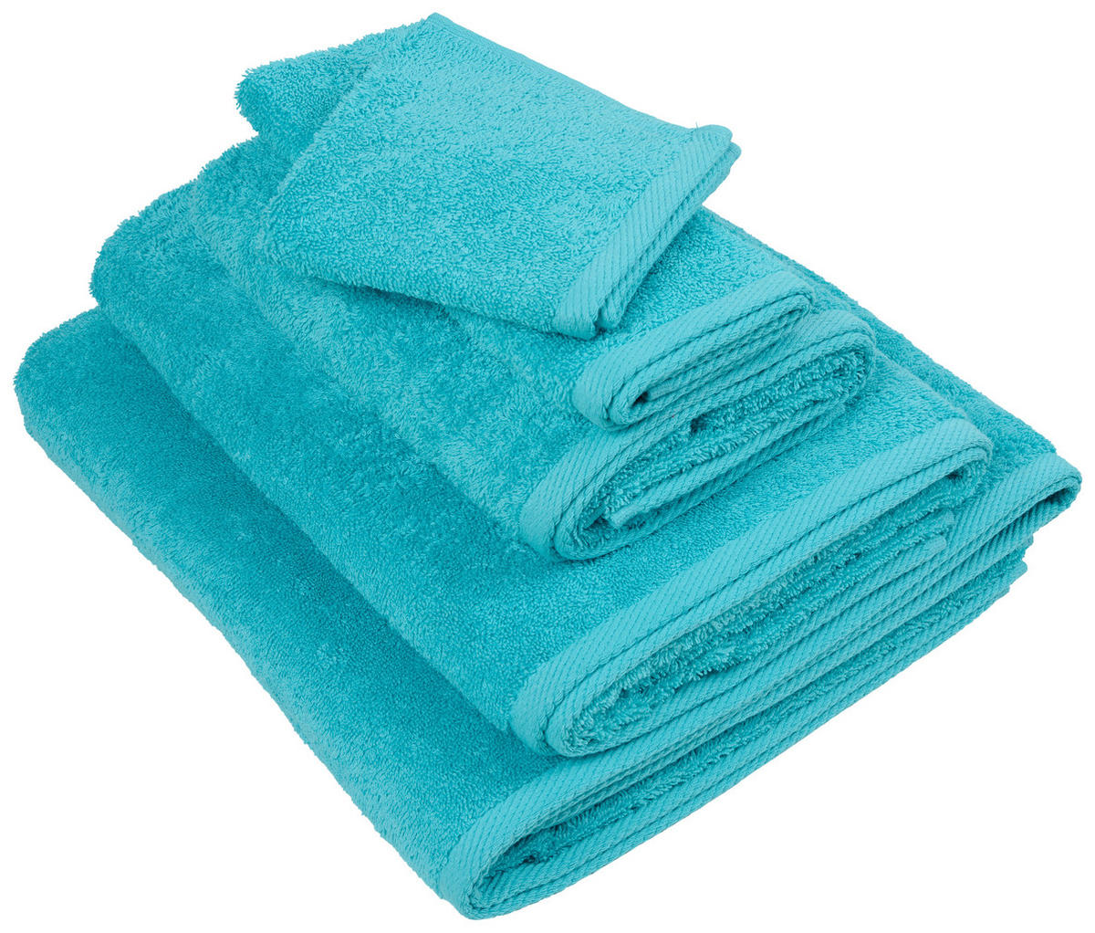 HANDTUCH Palma Türkis  - Türkis, Basics, Textil (50/100cm) - Esposa