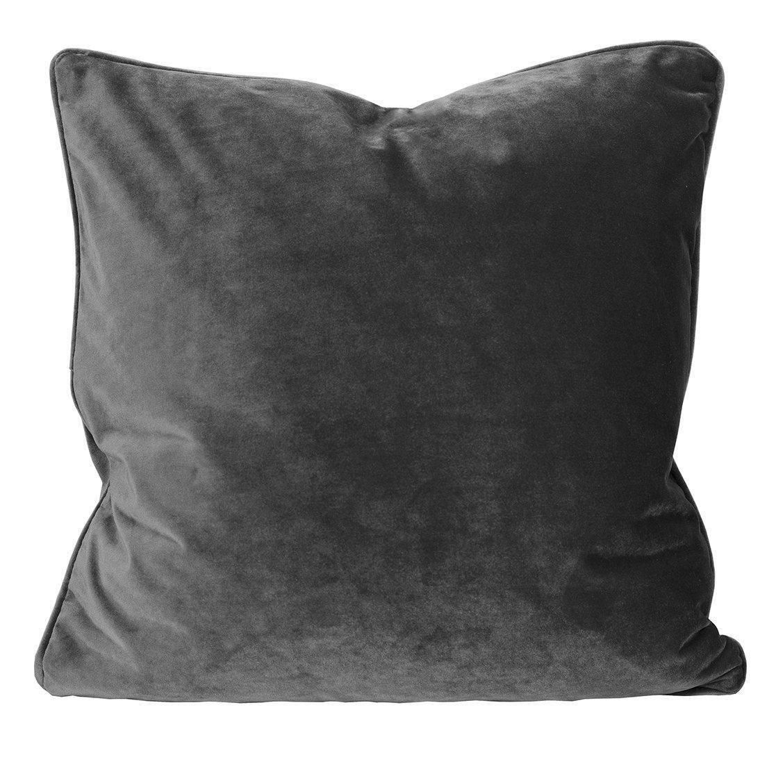 KISSENHÜLLE Elise 60/60 cm  - Dunkelgrau, Basics, Textil (60/60cm)