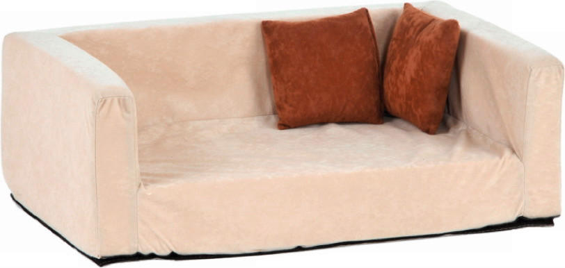 HUNDESOFA - Creme/Braun, KONVENTIONELL, Textil (70/42/25cm)