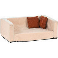 HUNDESOFA - Creme/Braun, KONVENTIONELL, Textil (70/42/25cm)