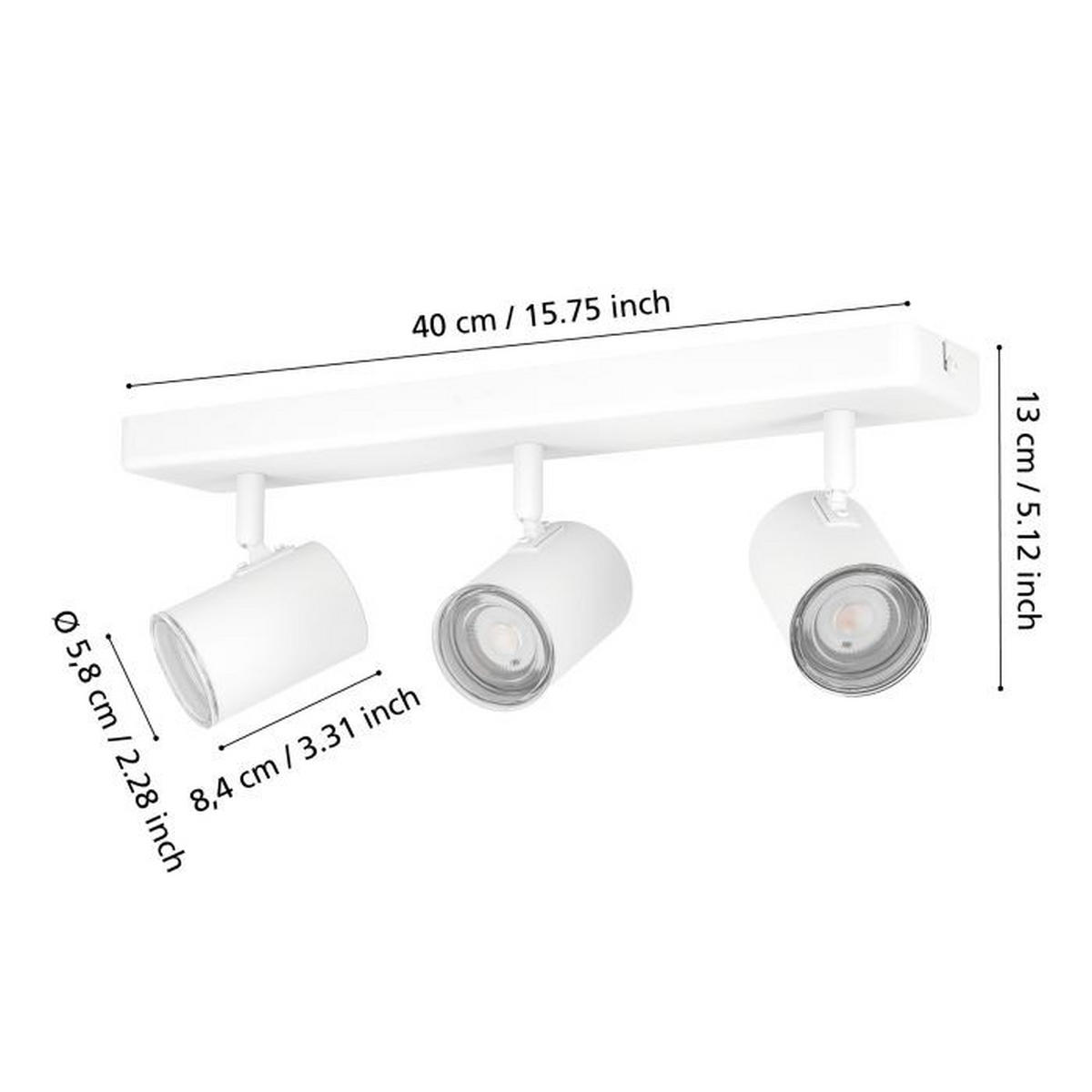 REFLEKTOR CONSUMA 1  - bela, Osnovno, metal (40/8/13cm)