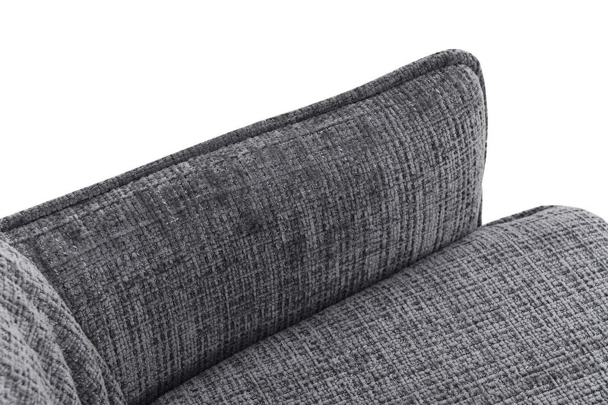 ARMLEHNSTUHL   Chenille  Grau, Schwarz  - Schwarz/Grau, MODERN, Holz/Textil (57/90/67cm) - Livetastic