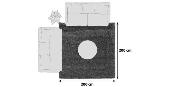 HOCHFLORTEPPICH 200/200 cm Fashion Shaggy  - Dunkelgrau, Basics, Textil (200/200cm) - Novel