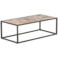 COUCHTISCH rechteckig Grau  - Grau, KONVENTIONELL, Stein/Metall (120/40/60cm) - Livetastic