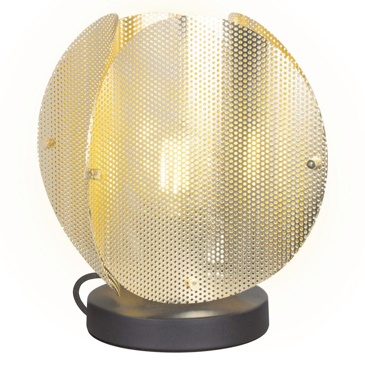 TISCHLEUCHTE Modern 26/25,5 cm  - Goldfarben, Design, Metall (26/25,5cm) - Osram