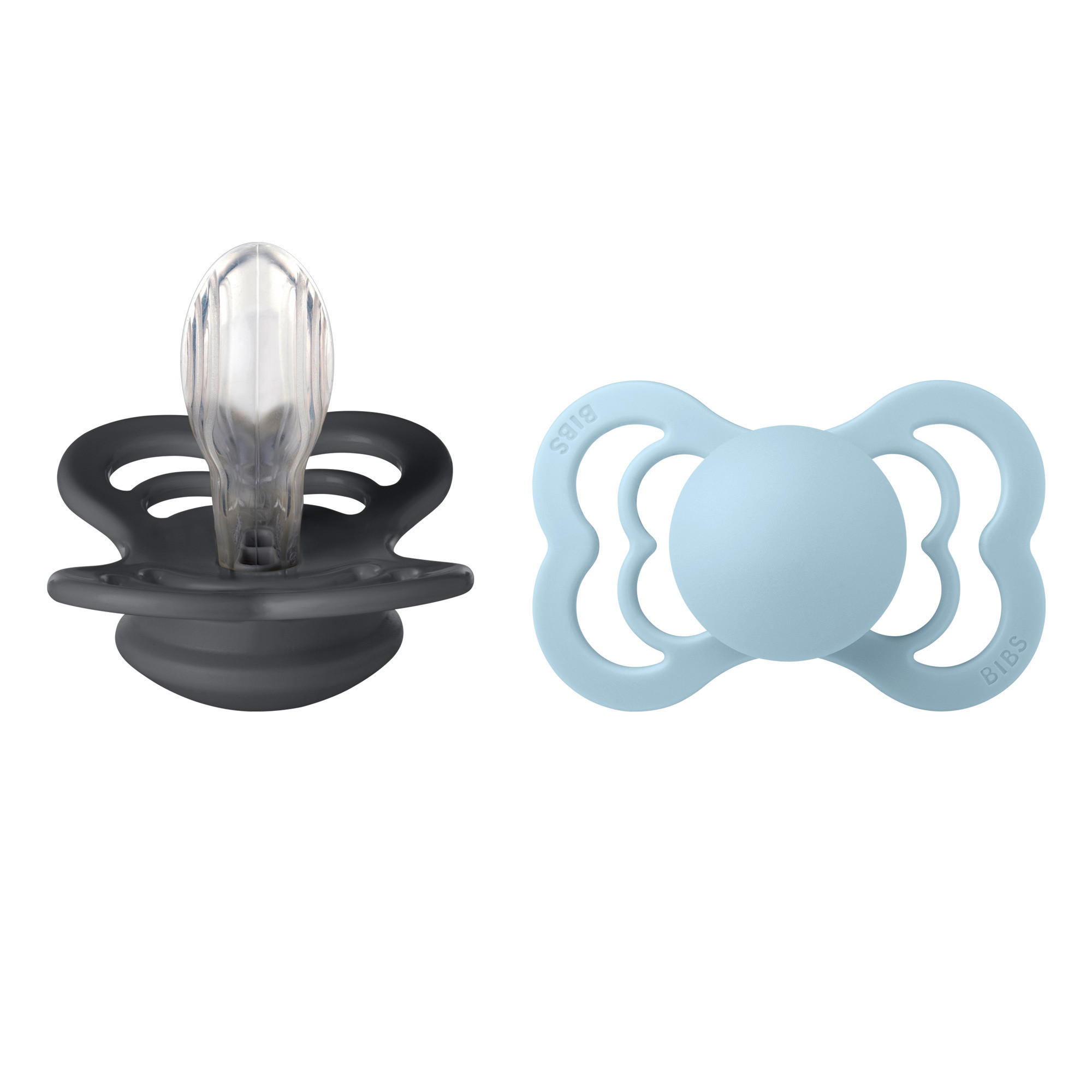 SCHNULLER 6 Monat(e)  - Hellblau/Grau, Basics, Naturmaterialien/Kunststoff (7,7/16,6/4,6cm)