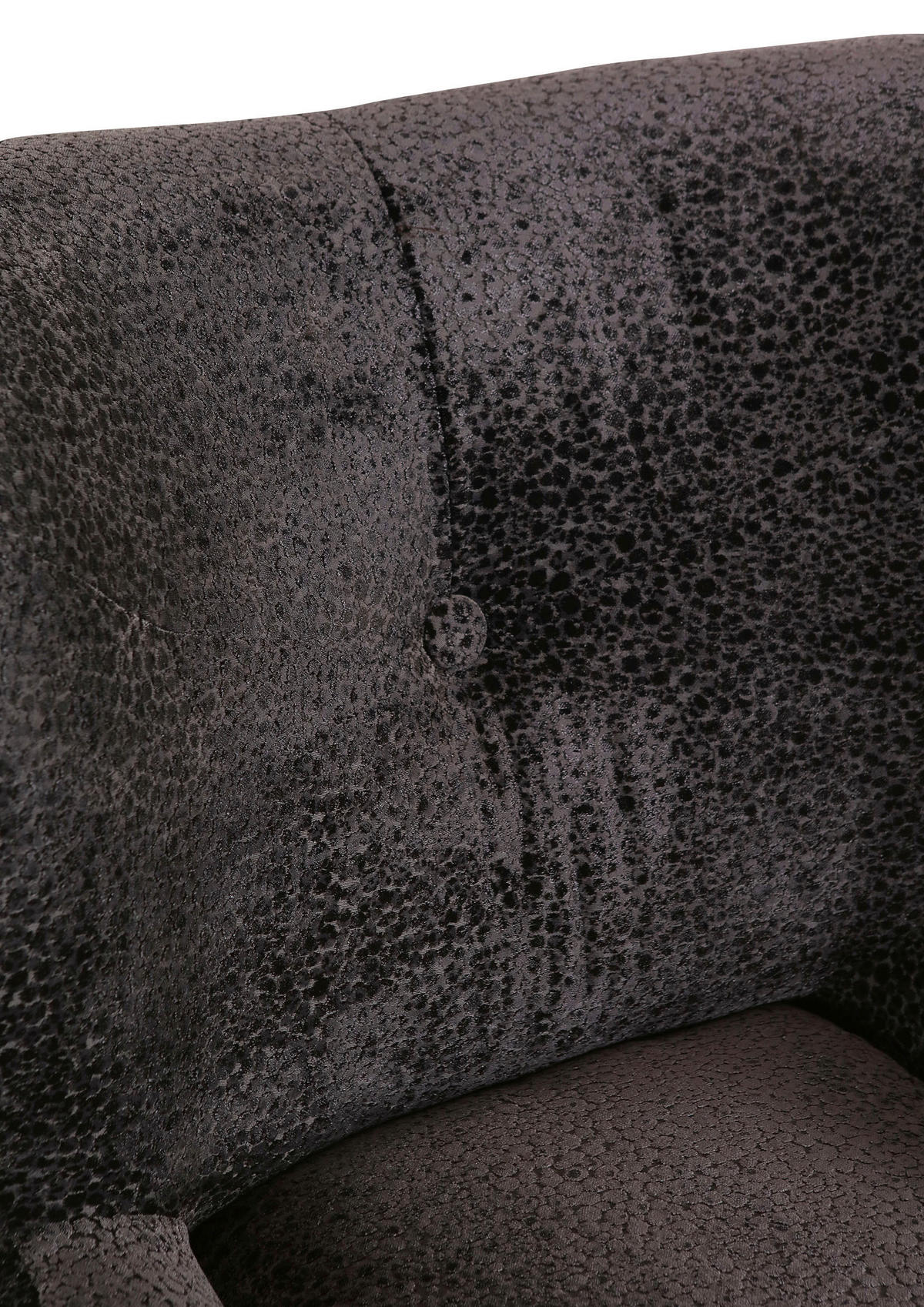 SESSEL in Plüsch Anthrazit  - Anthrazit/Schwarz, Design, Textil (90/93/92cm) - Livetastic