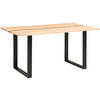 ESSTISCH in Holz, Metall   - Schwarz/Naturfarben, Design, Holz/Metall (160/76/90cm) - MID.YOU