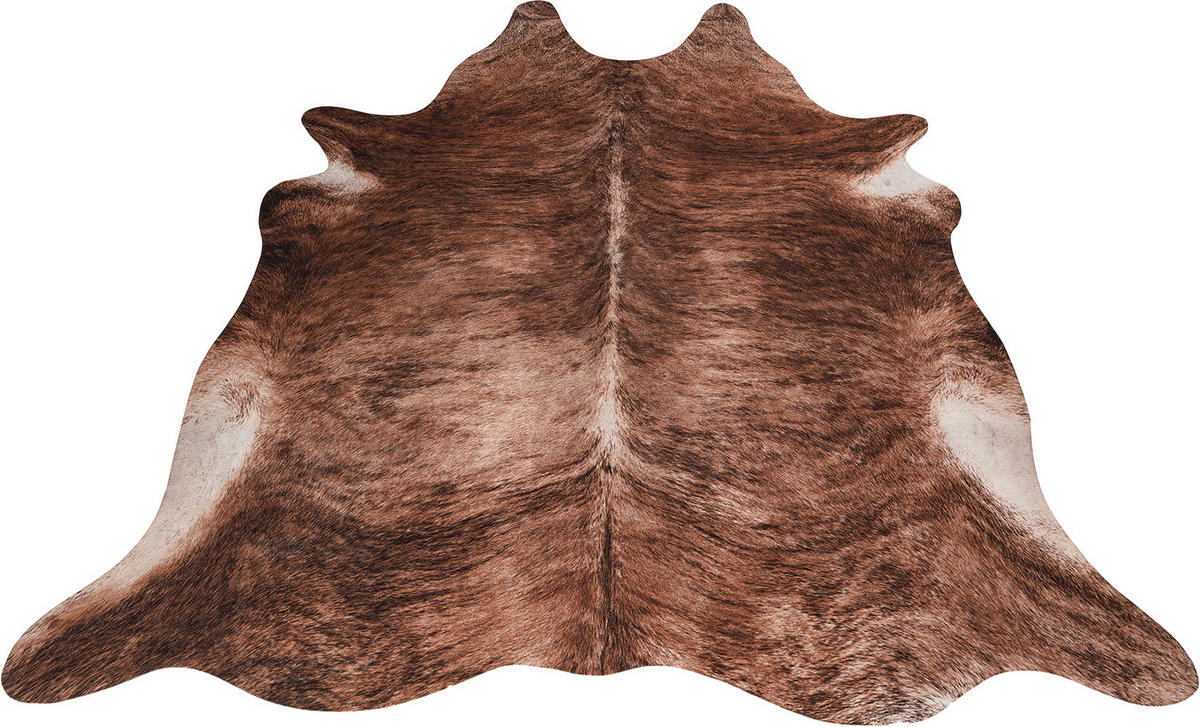RINDERFELL 155/190 cm My Toledo  - Weiss/Braun, Design, Textil (155/190cm) - Novel